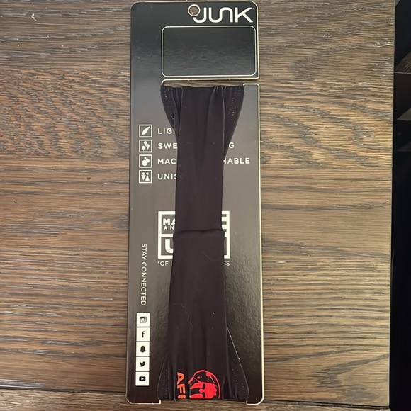 JUNK brand headband. Orange and black - Picture 2 of 9